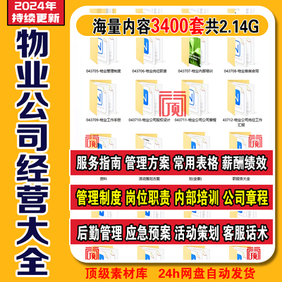 物业公司管理服务方案薪酬管理制度绩效考核岗位职责报告总结资料