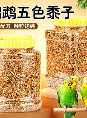 牡丹虎皮玄凤粮食五色黍子鸟粮