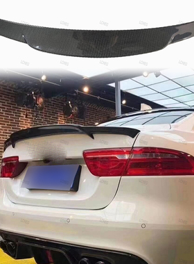 适用于捷豹XEL XE XFL 2018-2024款改装Aspec款碳纤维尾翼免打孔