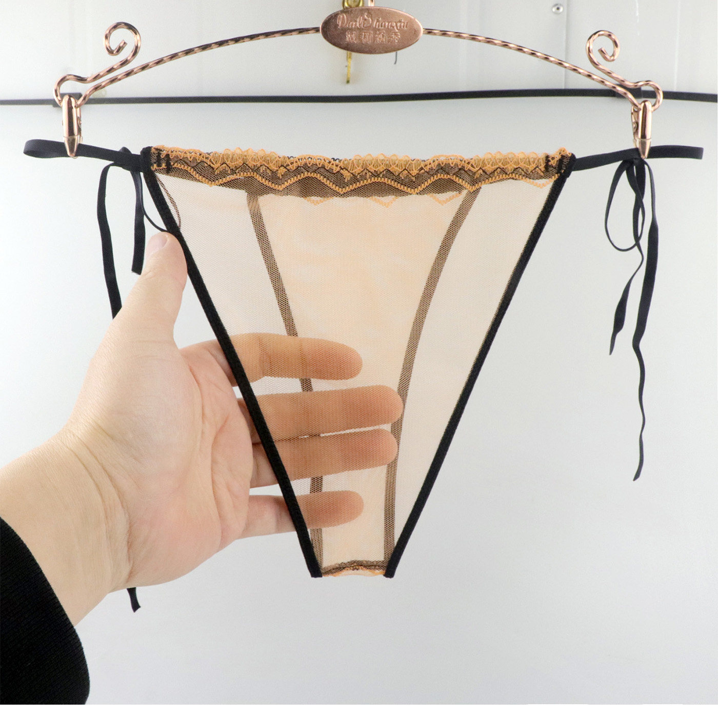 系带内裤女弹力中低腰全透明透气网纱蕾丝性感女士三角短裤丁字裤,女士内衣/男士内衣/家居服,女三角裤,淘宝优惠券,粉丝福利购,淘宝优惠卷