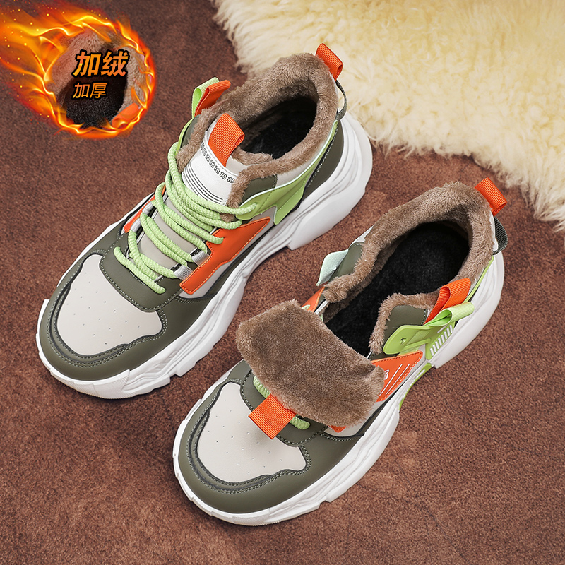 【天猫甄选】冬季高帮加绒运动鞋