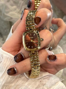 小金表女生小众轻奢女士机械表手表女2024新款女式表女款高级女表