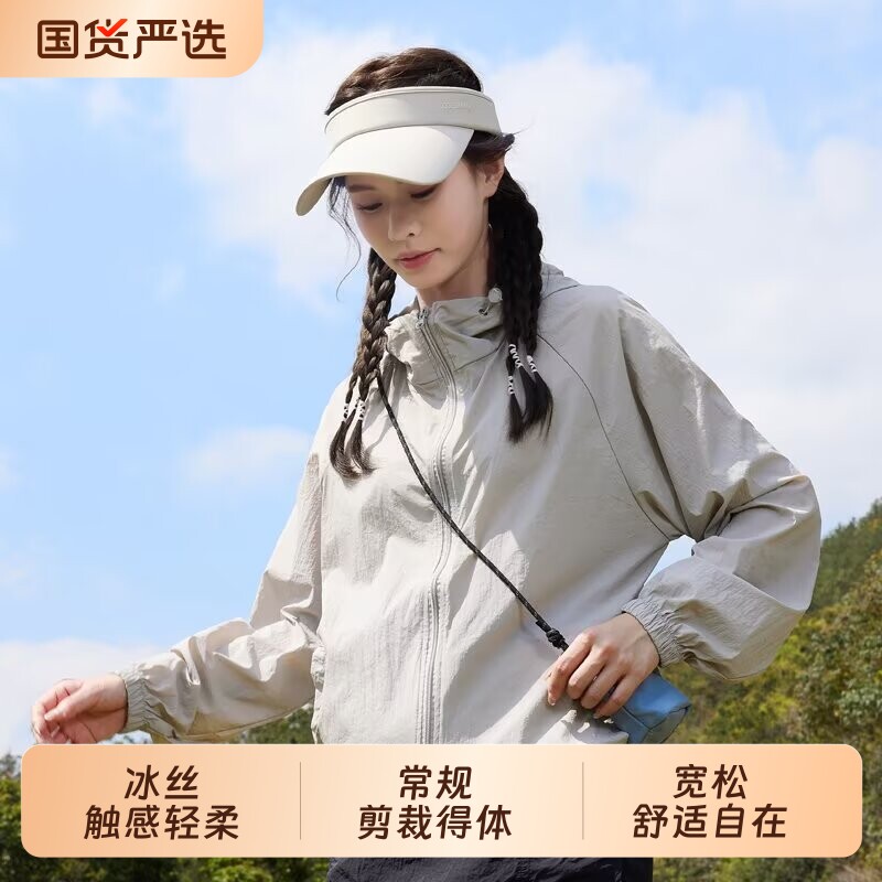 连帽短款风衣防晒衣速干外套女秋2026年新款宽松百搭小个子出游图片