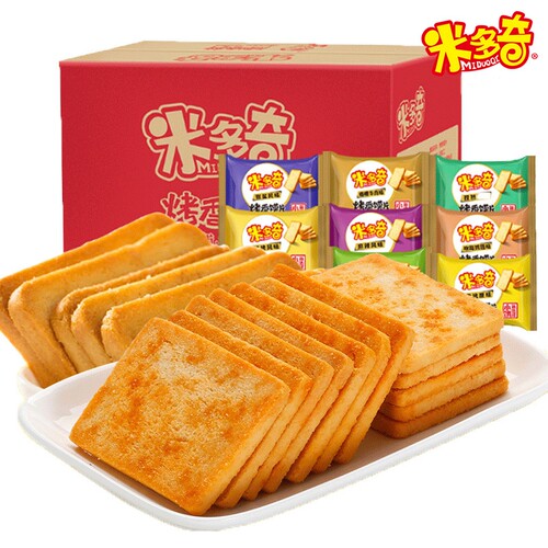 米多奇烤馍片馍丁馒头片饼干整箱