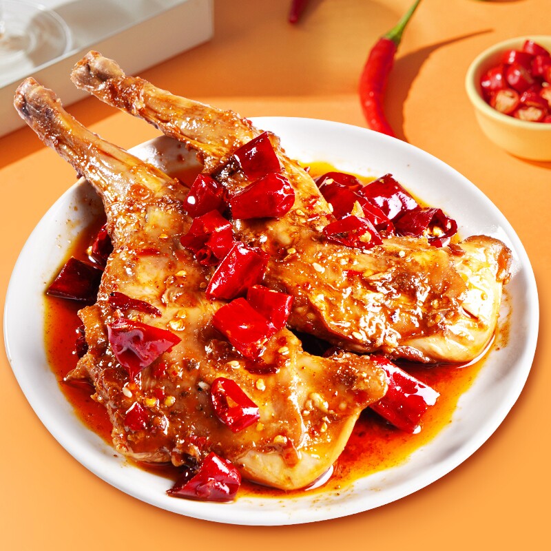 肖三婆香辣兔腿150g成都特色冷吃兔肉休闲零食开袋即食