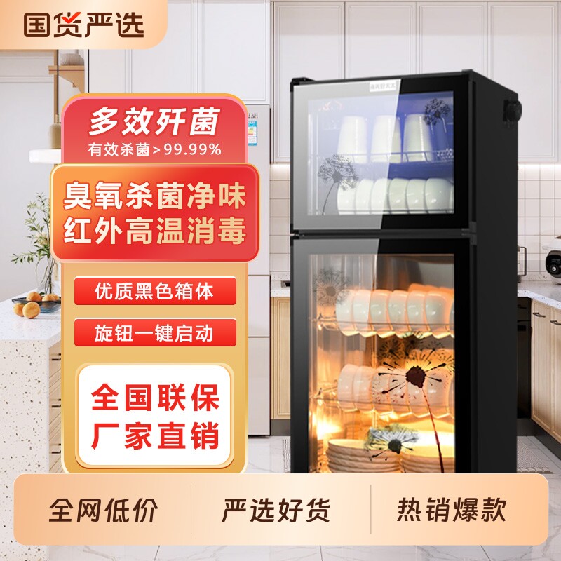 国货新款消毒碗柜家用小型立式大容量厨房桌面台式消毒柜商用餐饮
