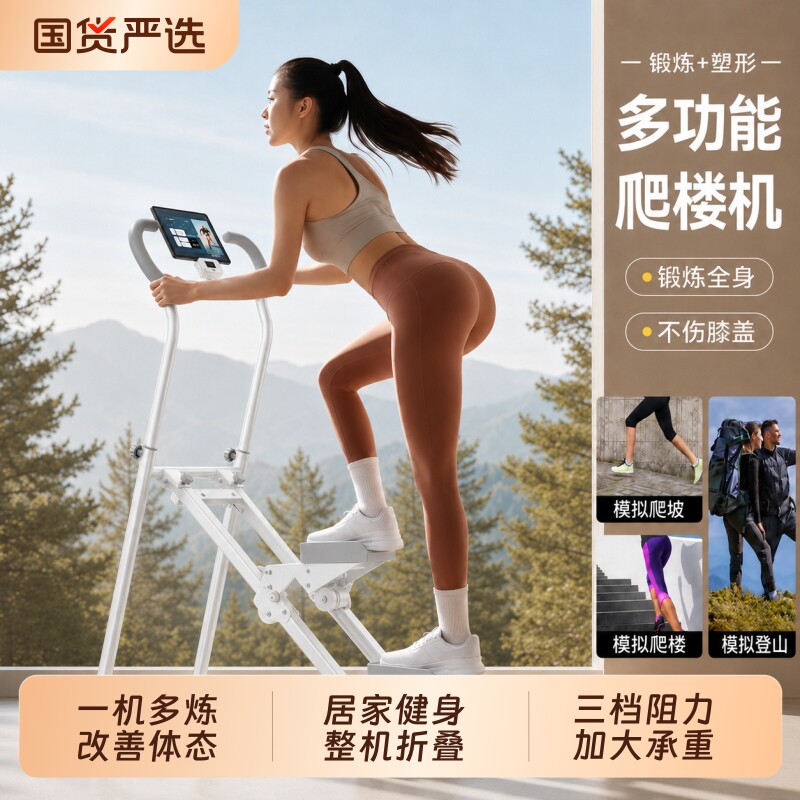 爬楼机健身家用减肥运动器材多功能室内登山机踏步机原地锻炼踏板