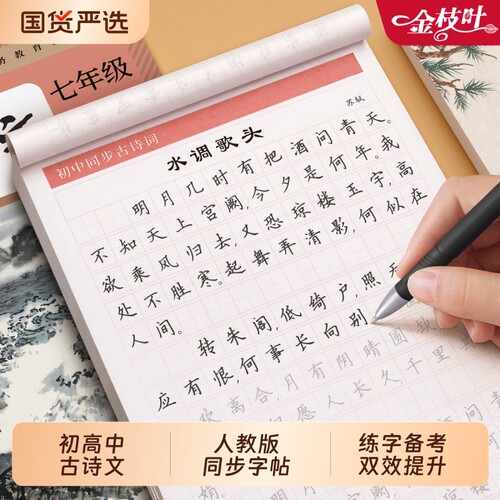 初中生必备古诗词和文言文字帖