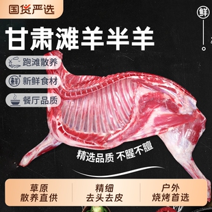 羊肉新鲜半只羊10斤滩羊后腿肉羔羊肋排手把肉羊蝎子食材礼盒烧烤
