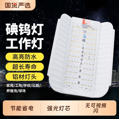 led碘钨灯100W防水户外照明灯