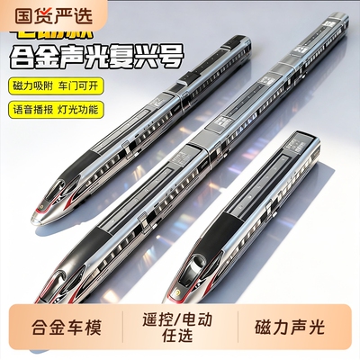 合金复兴号高铁模型玩具遥控电动轨道动列车男孩六一儿童生日礼物