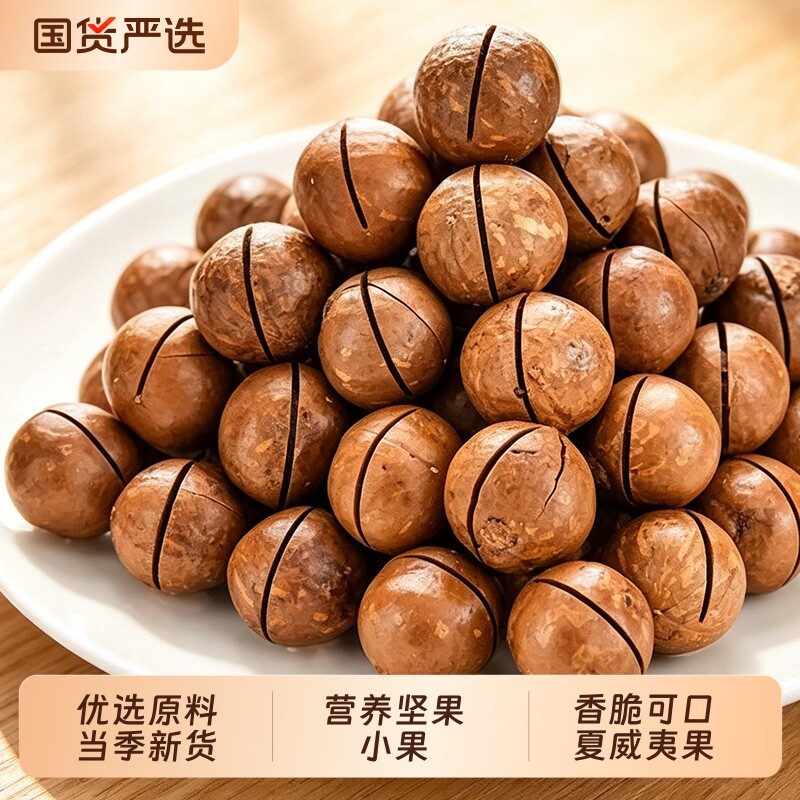 夏威夷果奶油味坚果干果休闲零食小吃500g新疆特产夏果袋装新货