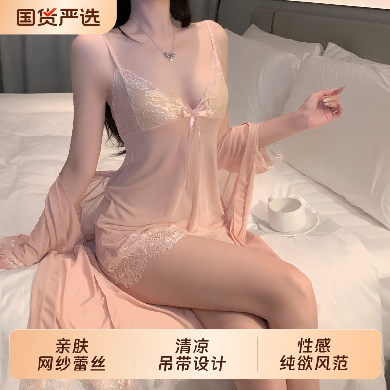ANGELIAJOJOO性感蕾丝睡裙夏季纯欲风2025新款睡衣女