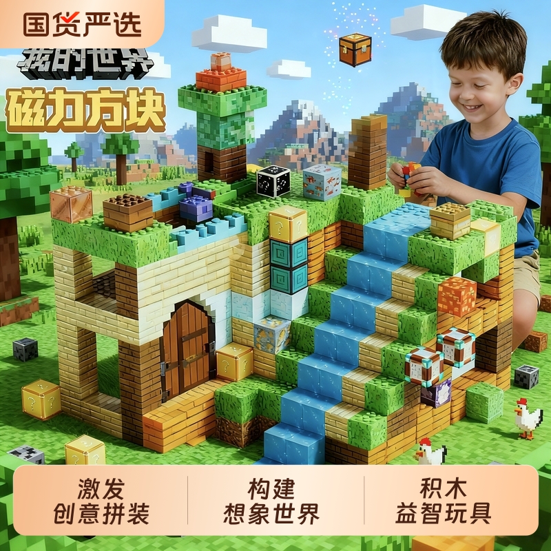 我的世界大颗粒拼装积木