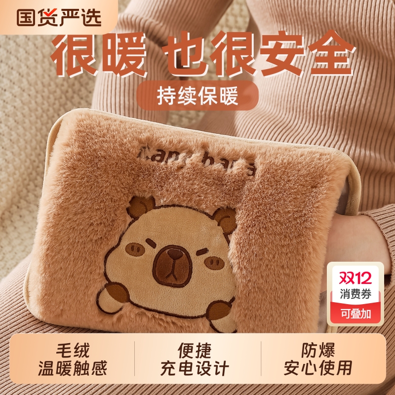 充电式热水袋电暖手宝可拆洗女生防爆可爱2025新款暖水袋电暖宝宝
