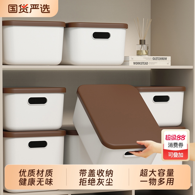 高级感桌面收纳盒零食化妆品专用