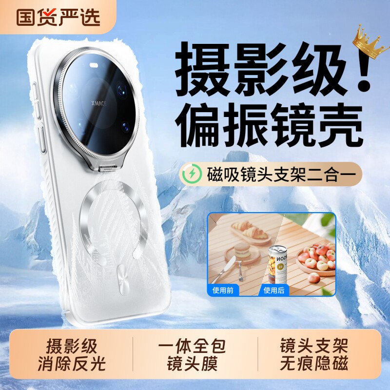 偏光镜磨砂磁吸镜头支架超薄外壳图片