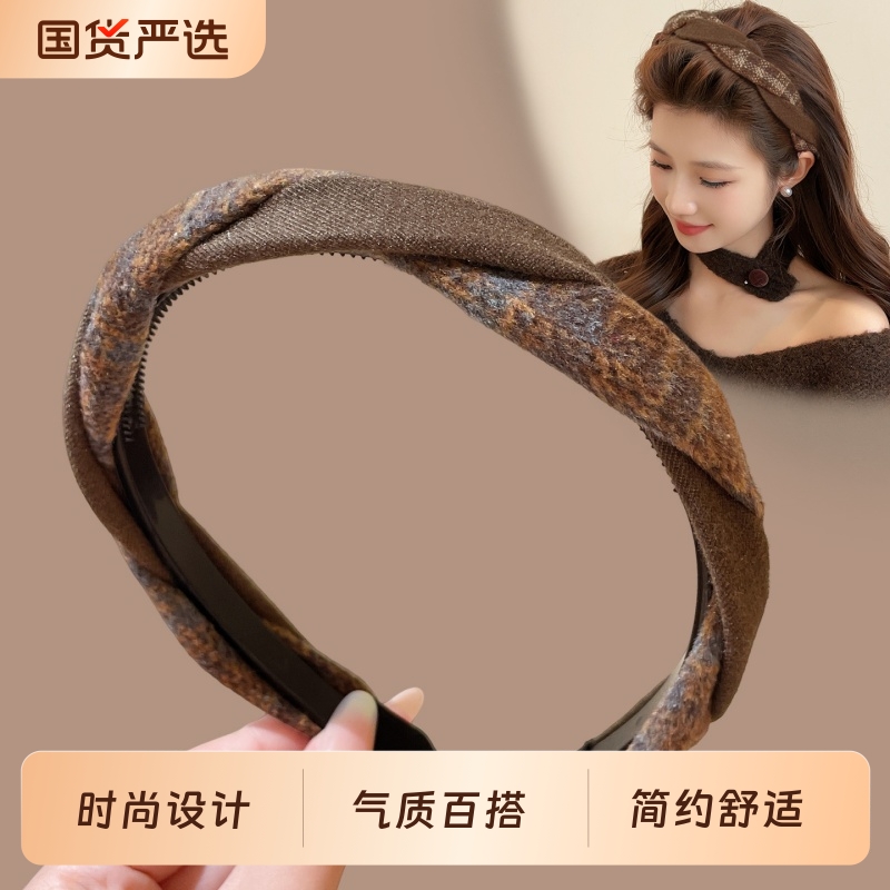 美拉德细边高颅顶发箍女款高级感洋气时尚显脸小减龄头箍洗脸发卡