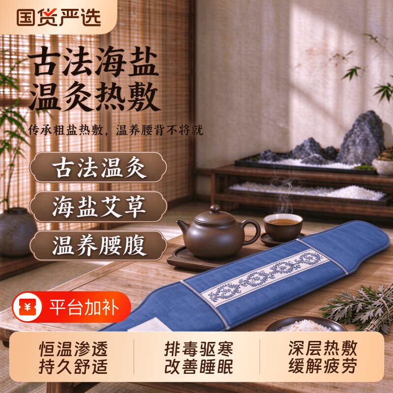 海盐袋子热敷包电加热艾草艾灸全身通用理疗暖宫热敷腰带肩颈通用