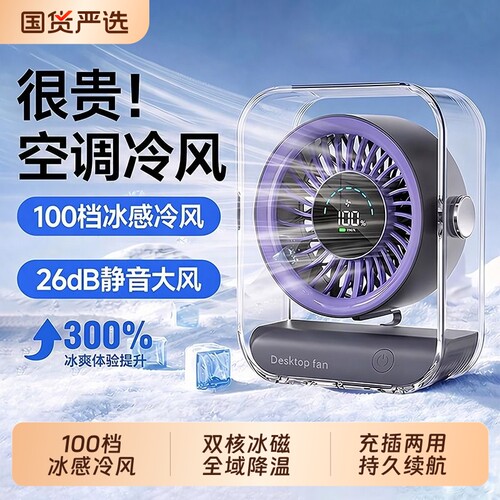 2026新款超强制冷循环桌面冷风扇