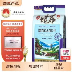 增荔增城丝苗米国家地标特产南方籼米煲仔饭大米优质真空生态米饭
