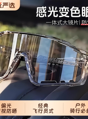 骑行护目镜日夜两用可变色