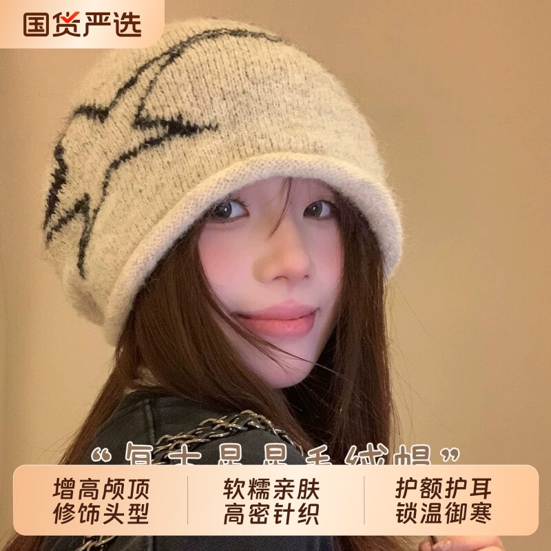 2026新款冬毛线帽显脸小保暖图片