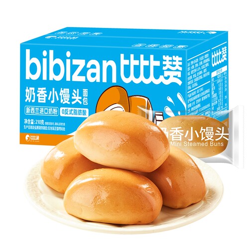 比比赞面包奶香小馒头早餐整箱营养健康蛋糕零食小吃休闲食品批发