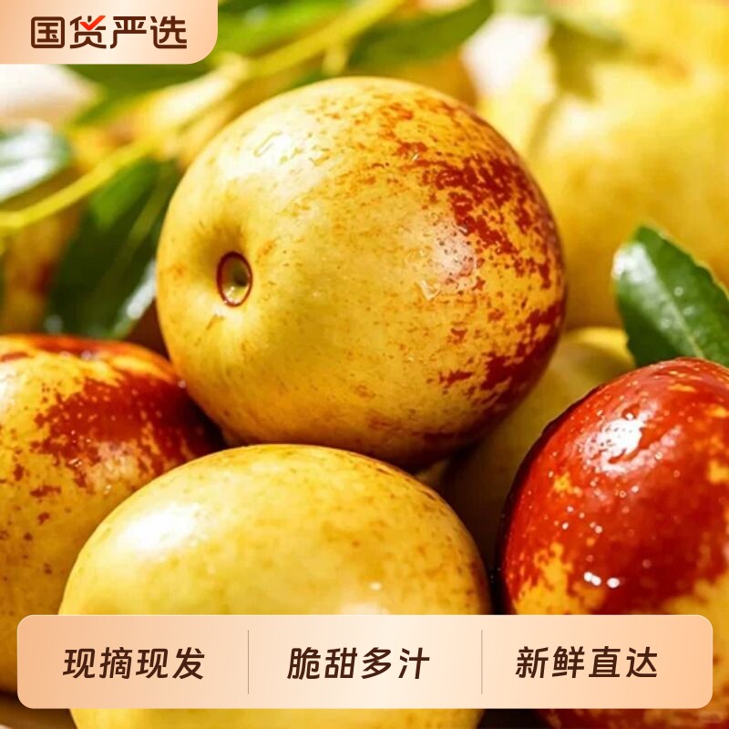 陕西大荔冬枣脆甜多汁新鲜当季水果鲜枣原产地直发整箱包邮