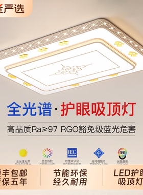 2025年新款led吸顶灯房间卧室灯客厅灯大厅现代简约大气中山灯具