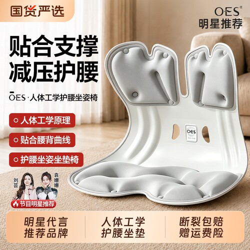 OES久坐办公人体工学护腰坐垫椅