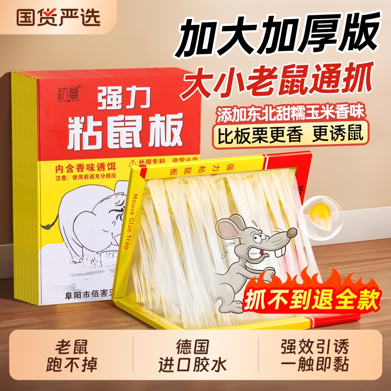 【大小老鼠通抓】超强力粘鼠板！