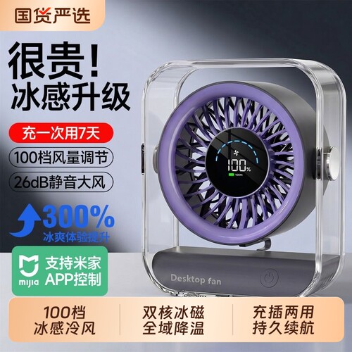 2026新款超强制冷循环桌面冷风扇