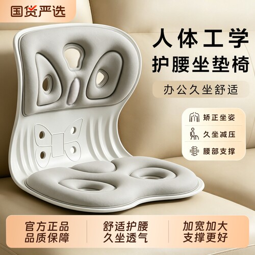 护腰坐垫人体工学久坐专用办公学习开车靠垫坐姿防驼背腰托坐姿椅