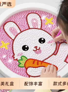 儿童钻石贴画手工diy制作材料水晶砖石贴钻女孩子玩具新款2025