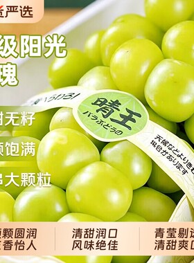 阳光玫瑰葡萄新鲜水果5斤晴王