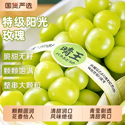 阳光玫瑰葡萄新鲜水果5斤晴王