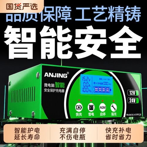 12v24v全自动识别智能护电快充