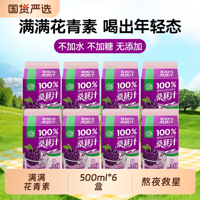 养益君桑葚汁原浆官方旗舰店nfc农科院纯桑葚桑椹饮料果汁浓缩