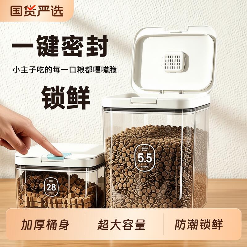 宠物粮食密封储粮桶|万人加购
