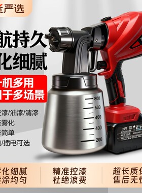 电动喷漆枪油漆枪乳胶漆喷涂机涂料喷漆机喷漆家用喷壶电喷漆厂家