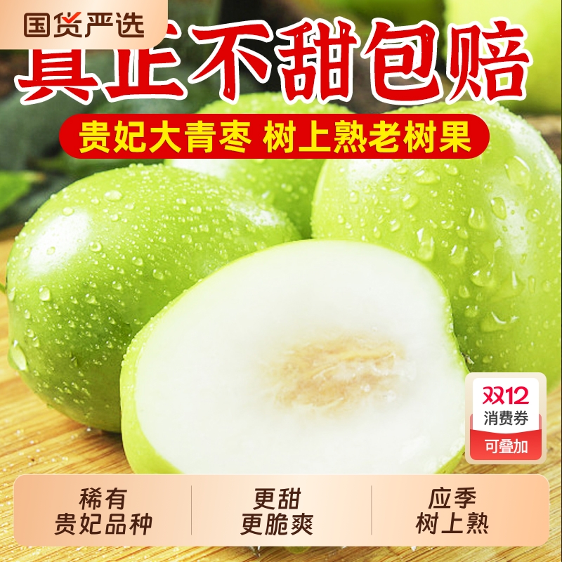 福建贵妃牛奶枣大青枣当季新鲜水果现摘苹果大枣整箱包邮冬枣应季