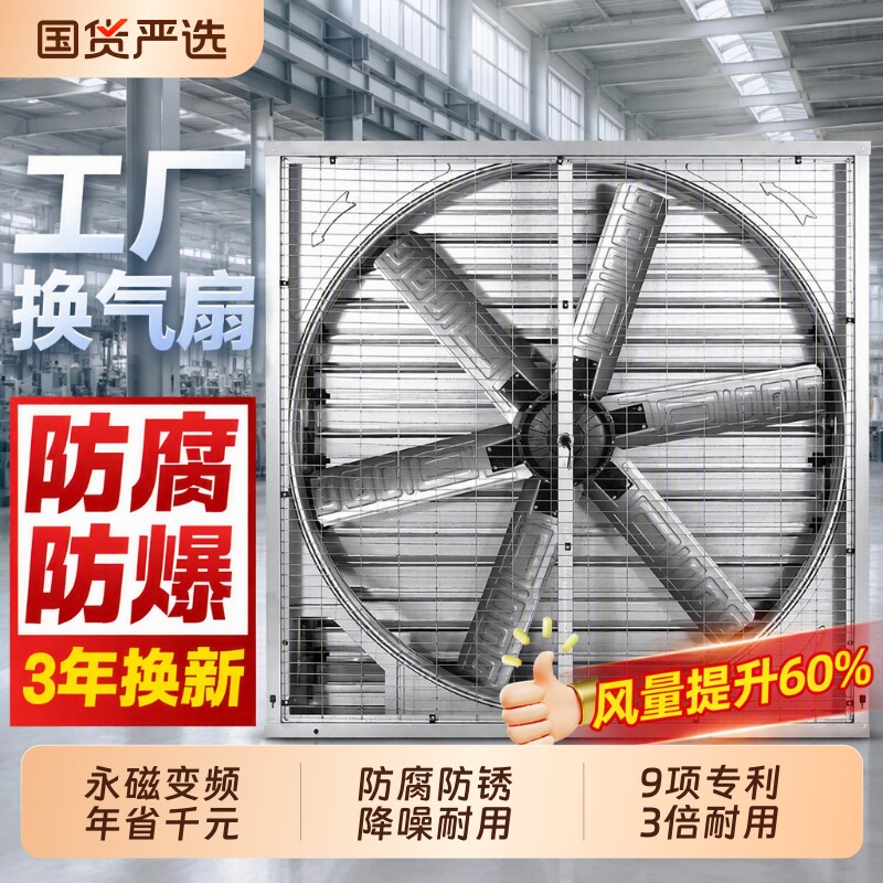 永磁变频负压风机工业排气扇防腐图片