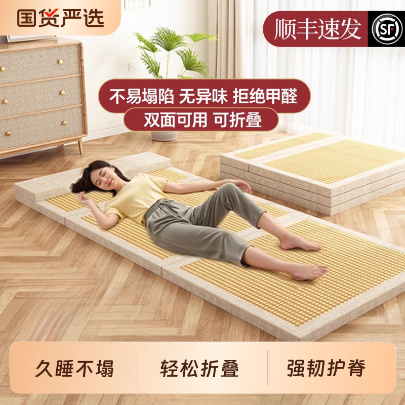 爱洁猫透气3E椰棕可折叠榻榻米垫