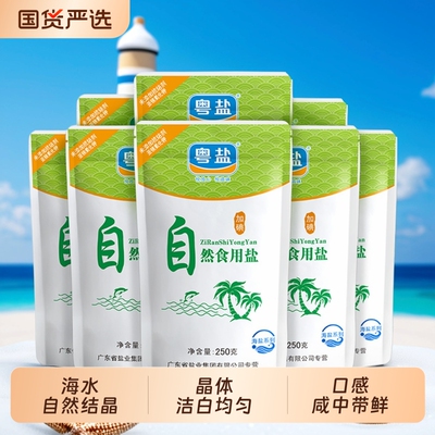 粤盐加碘自然食用盐天然海盐家用