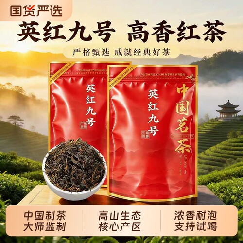 优茗君正宗英德红茶英红九号浓香型茶叶2026新茶口粮茶袋装自己喝