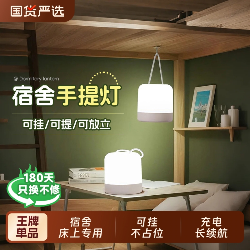 超方便的宿舍灯，可提可挂不占位