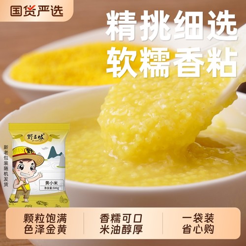 野三坡山西黄小米真空2.5kg