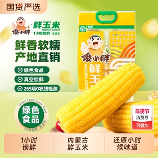 【绿色食品】傻小胖内蒙古鲜糯玉米新鲜甜玉米早餐黏真空非转基因