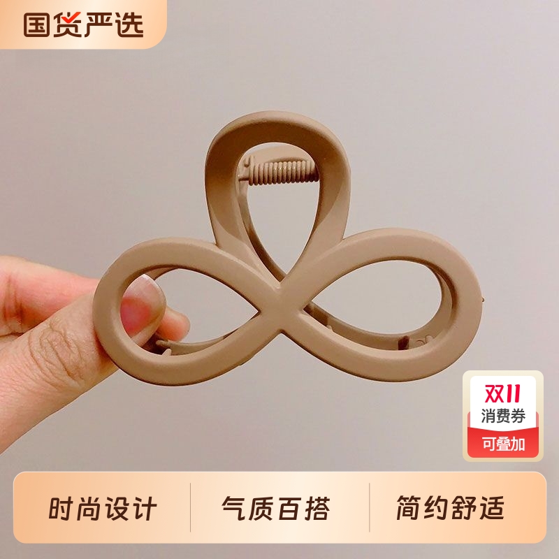 韩国简约中号发夹女2025新款后脑勺盘发抓夹高级感鲨鱼夹网红发饰